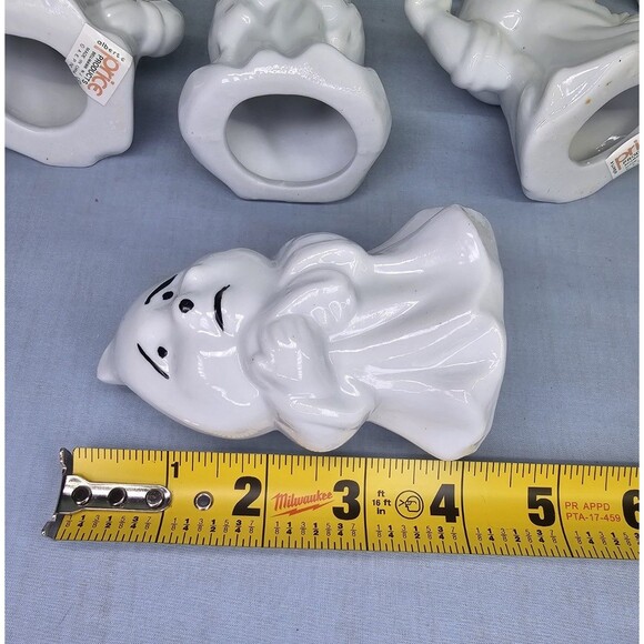 Halloween Ghost Figurines SPOOKY SCARIES Hand Painted/Sculpted Porcelain VTG '92 - Picture 15 of 16